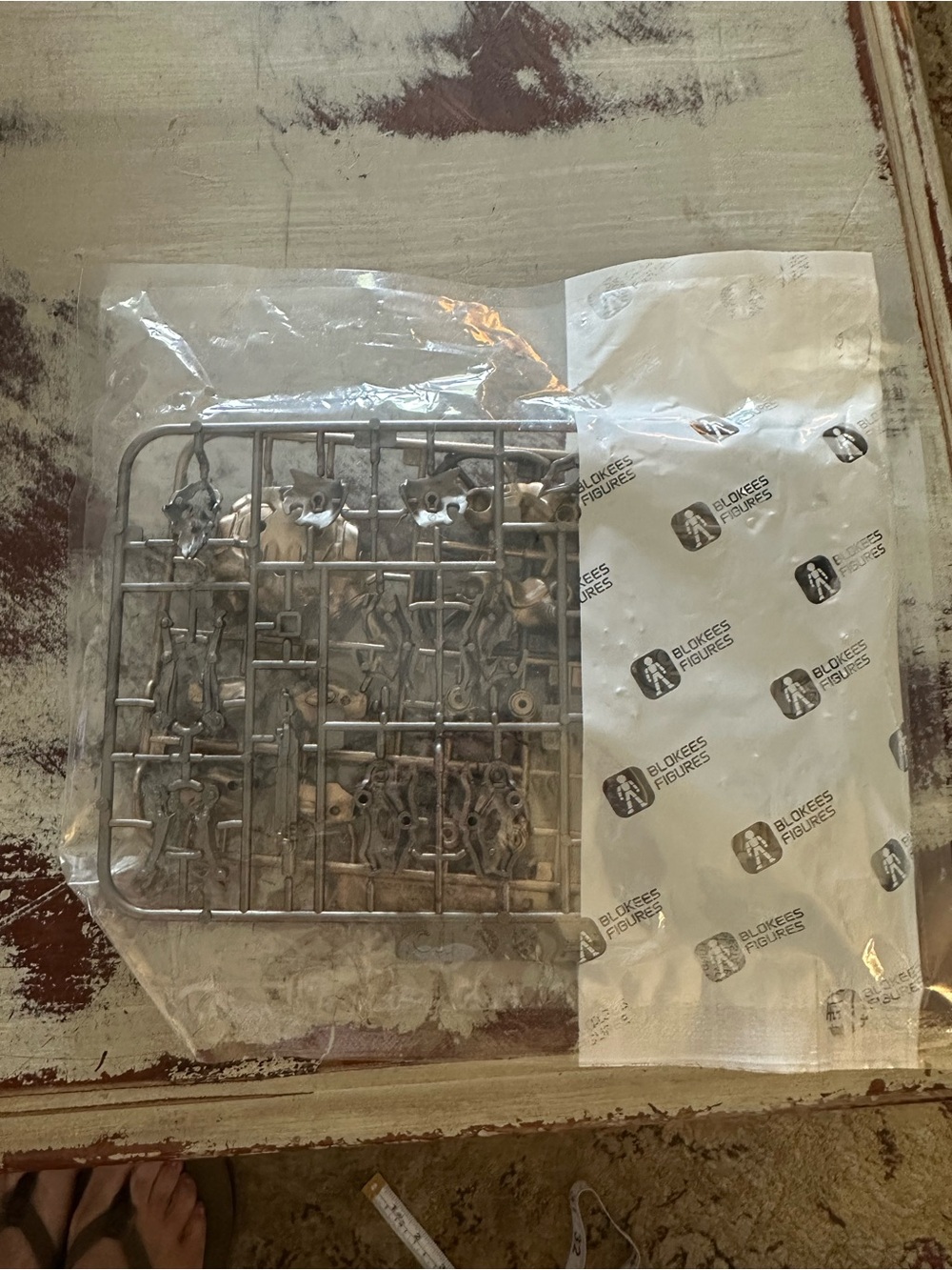 Unpainted Plastic Model Sprue - Silver